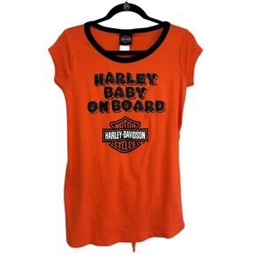Harley Davidson Baby on Board Maternity T-Shirt - Size S
